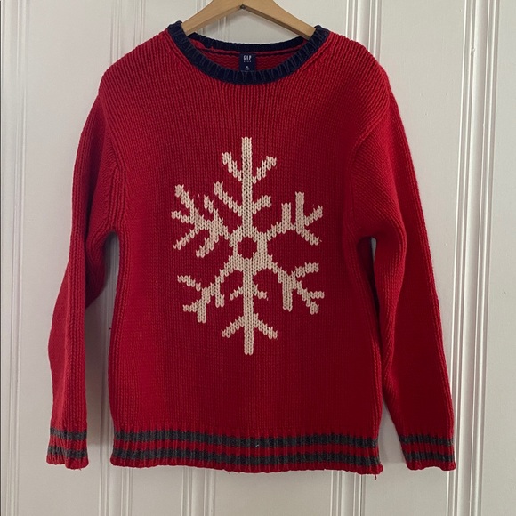 GAP Other - GAP kids XL Red Snowflake Crew Neck Sweater Perfect for pictures/ flaws